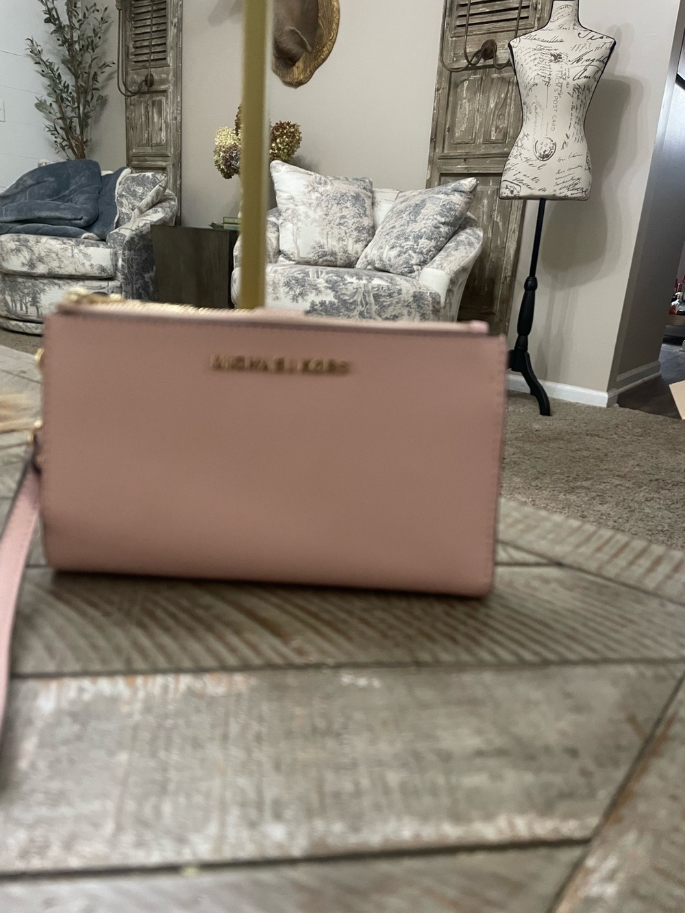 Michael Kors Jet Set Travel Double Zip Phone Wristlet Wallet